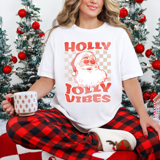 Holly Jolly Vibes T-Shirt (Comfort Colors)