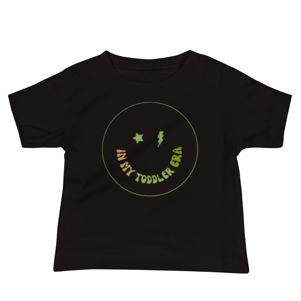 In My Toddler Era Baby Tee - Green Print