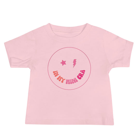 In My Mini Era Baby Tee - Pink Print