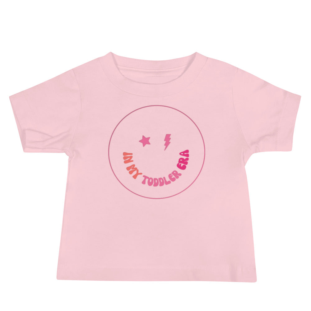 In My Toddler Era Baby Tee - Pink Print