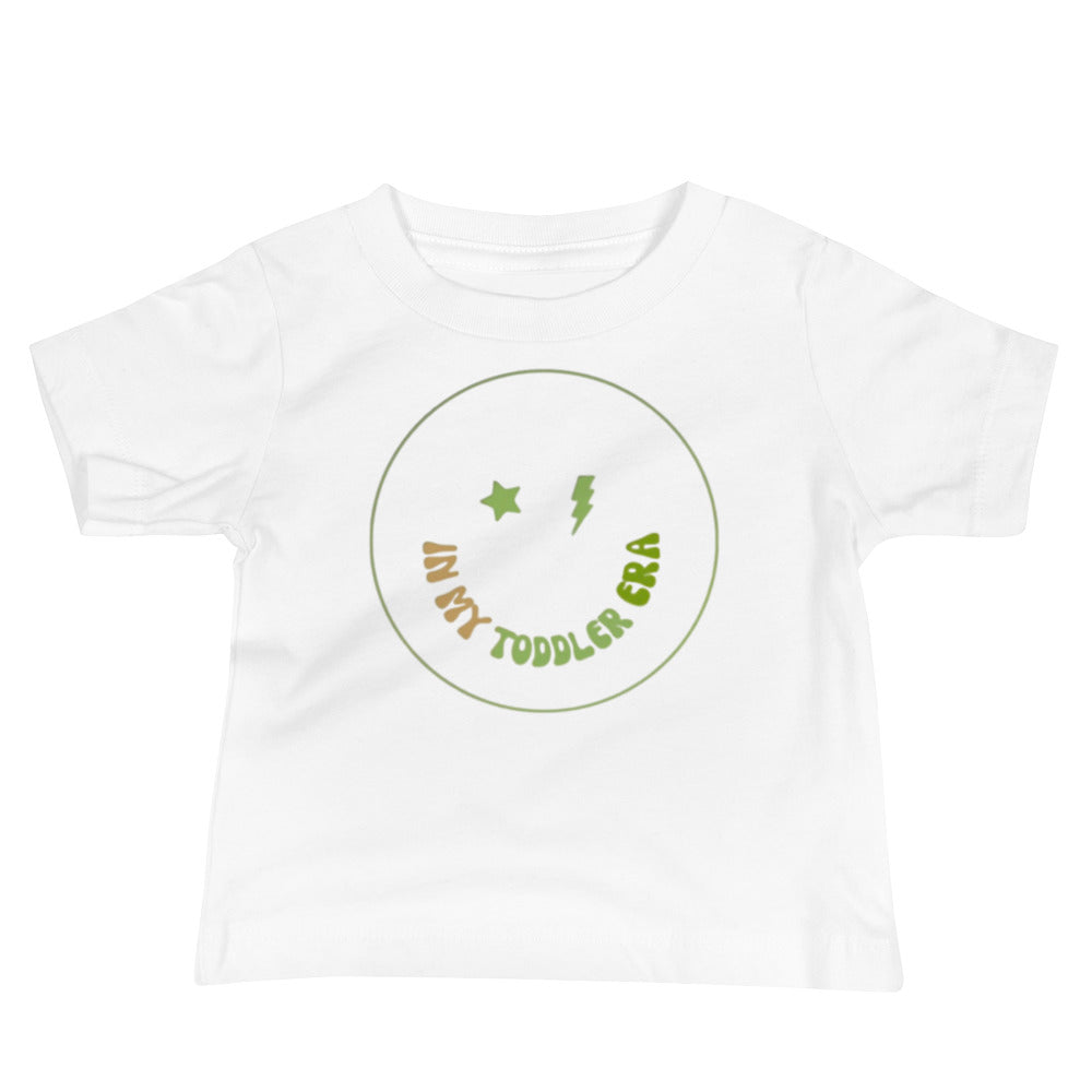 In My Toddler Era Baby Tee - Green Print