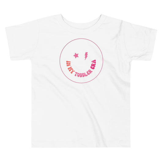 In My Toddler Era Toddler Tee - Pink Print