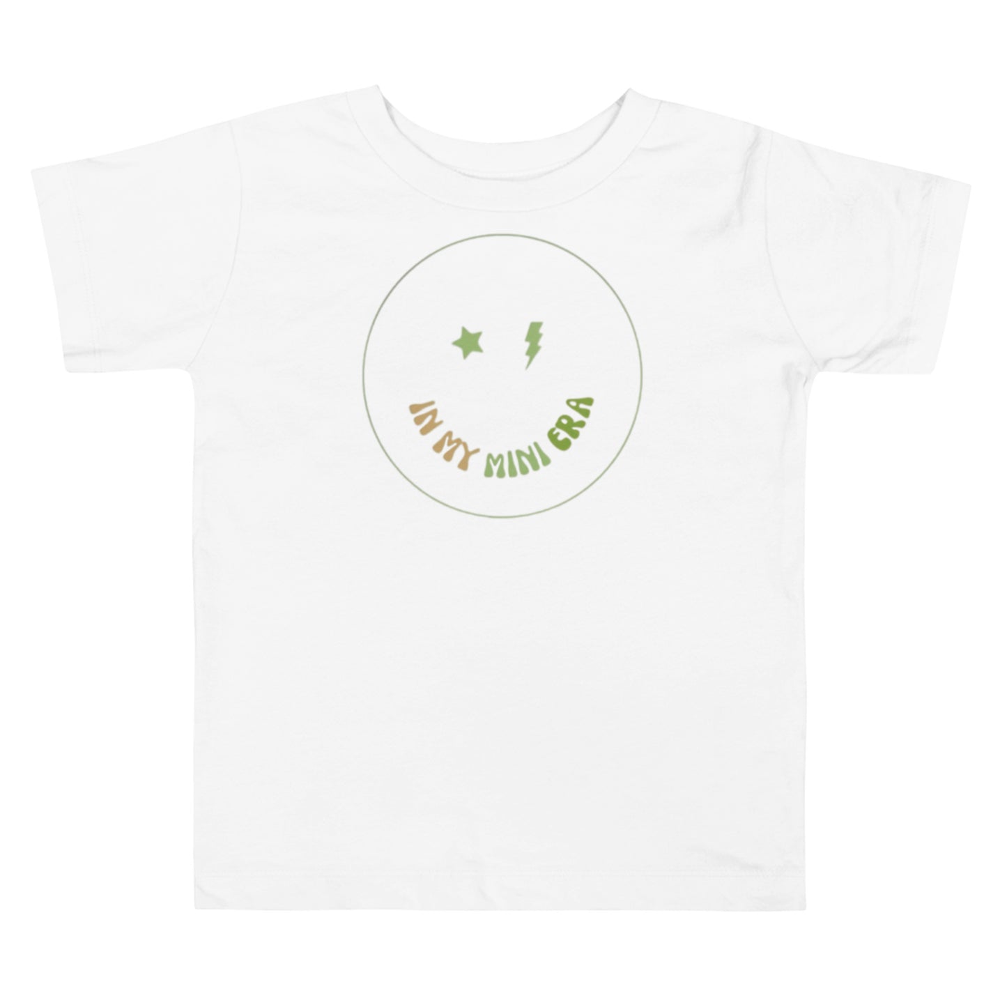 In My Mini Era Toddler Tee - Green Print