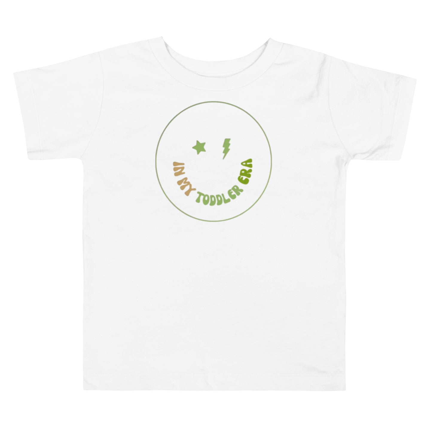 In My Toddler Era Toddler Tee - Green Print