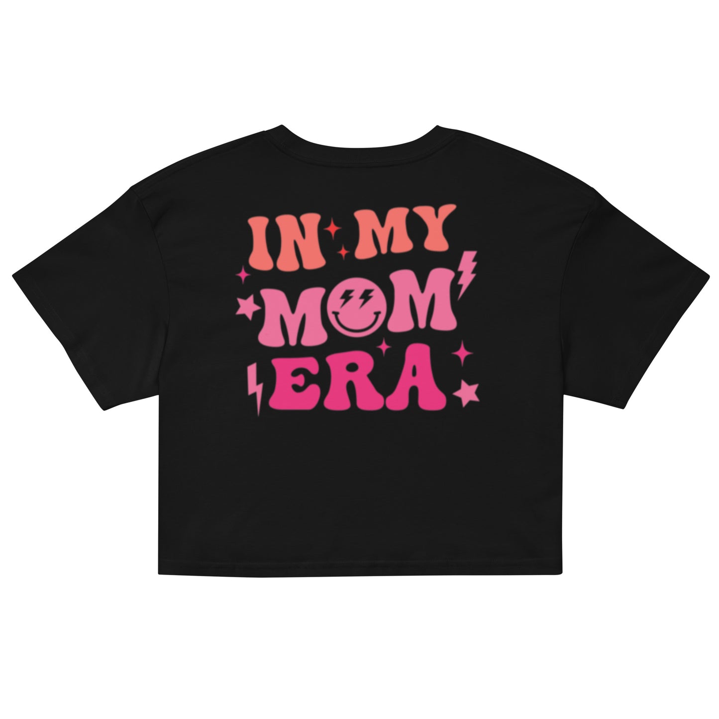 In My Mom Era Crop Top - Pink Print