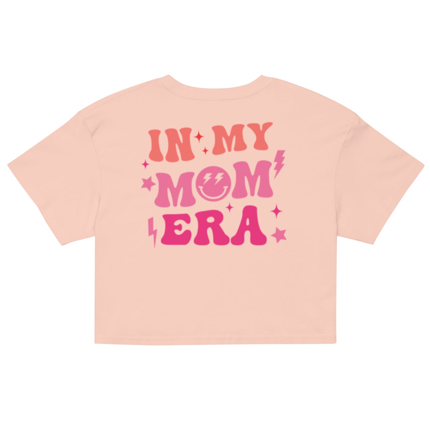 In My Mom Era Crop Top - Pink Print